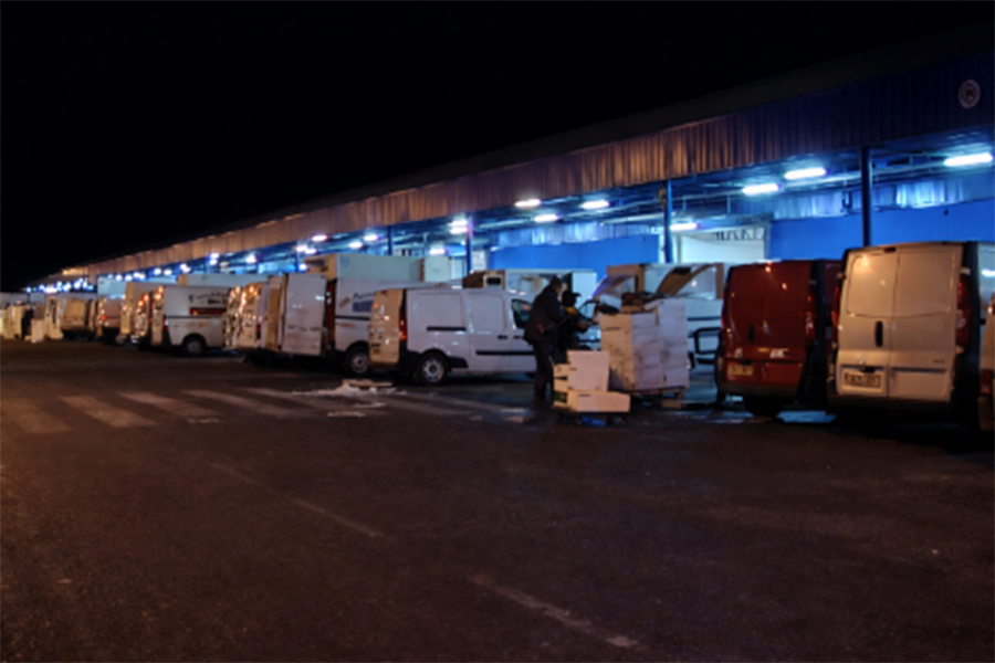 flujo terminal de mercancias
